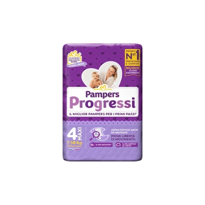 Pampers progressi maxi 21 pezzi