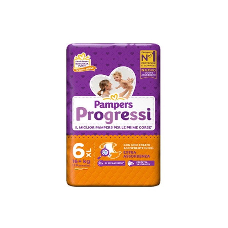 Pampers progressi xl 17 pezzi Pampers progressi xl 17 pezzi