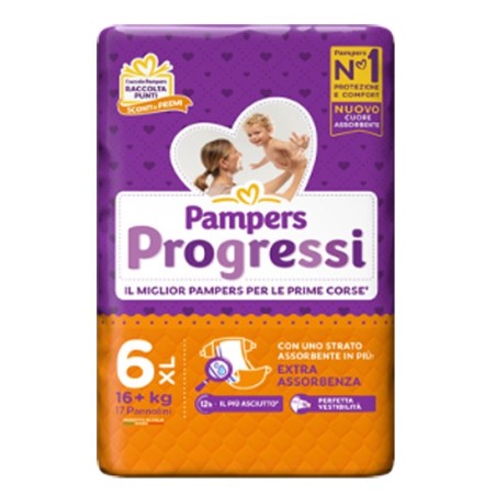 Pampers progressi xl 17 pezzi Pampers progressi xl 17 pezzi