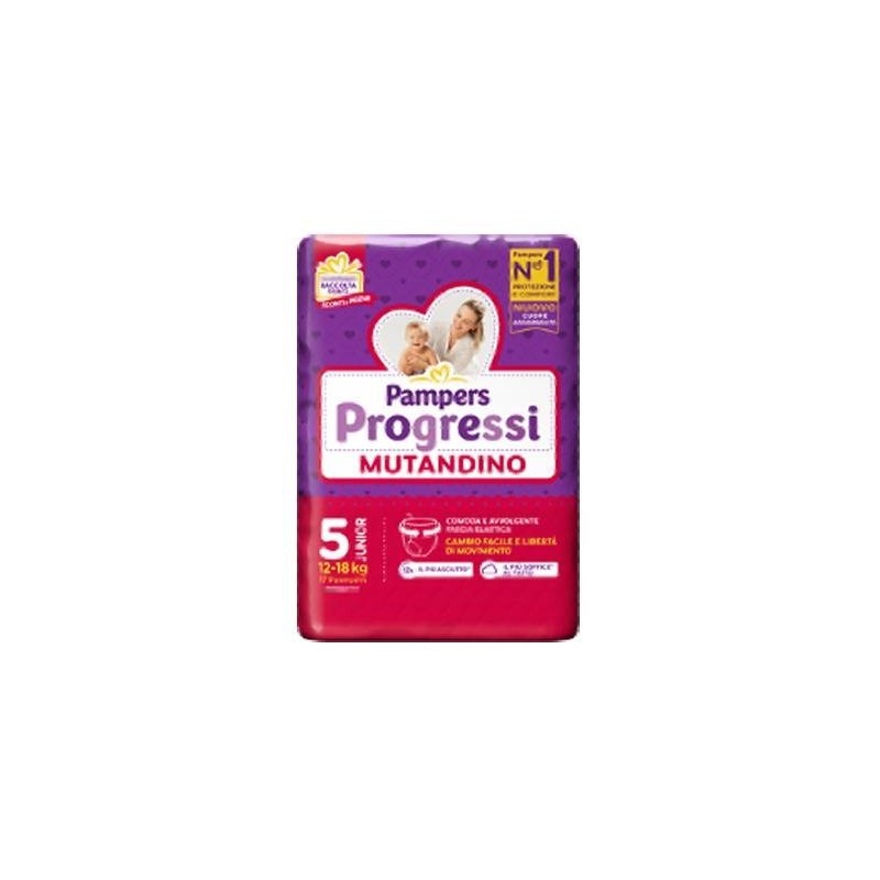 Pampers progressi mutandina junior 17 pezzi