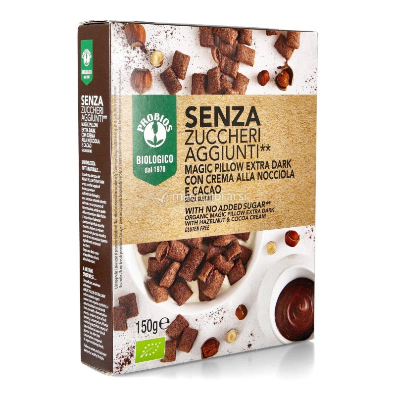 Probios magic pillow extra dark senza zuccheri aggiunti 150g