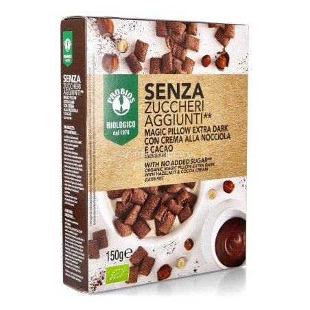 Probios magic pillow extra dark senza zuccheri aggiunti 150g