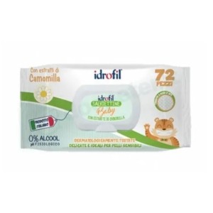Dermacotone baby line salviettine camomilla 72 pezzi