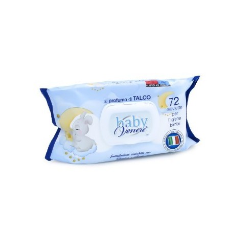 Dermacotone baby line salviettine crema di talco vera 72 pezzi