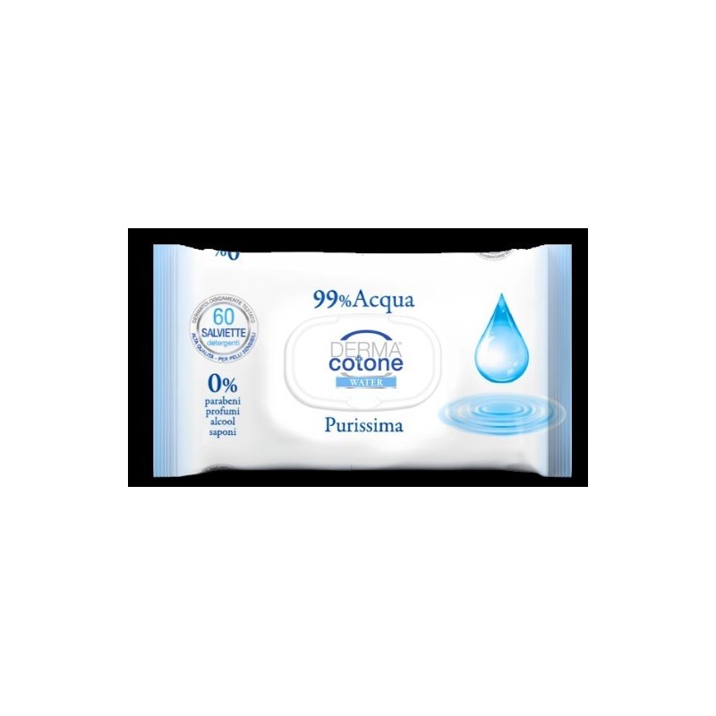 Dermacotone water salviettine 99% acqua 60 pezzi
