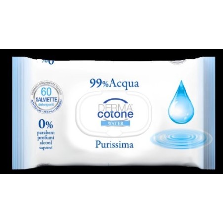 Dermacotone water salviettine 99% acqua 60 pezzi