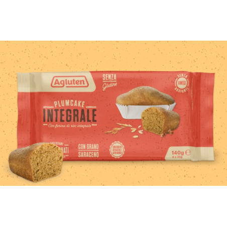 Agluten plumcake integrale 4 pezzi da 35 g