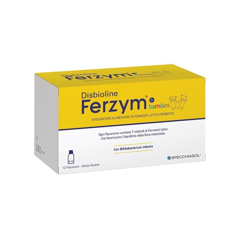 Disbioline ferzym bambini 10 flaconcini da 8 ml