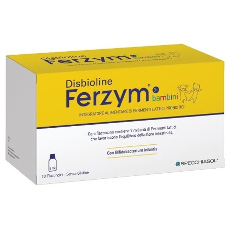 Disbioline ferzym bambini 10 flaconcini da 8 ml