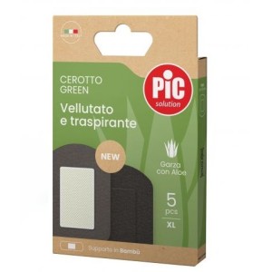 Cerotto pic green bambu' aloe sterile 5x7,5 cm 5 pezzi