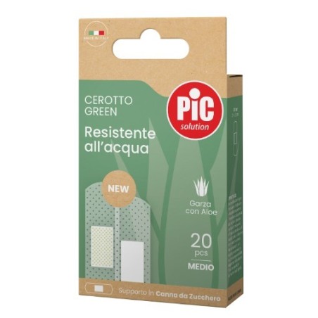 Cerotto pic green canna aloe medio 20 pezzi