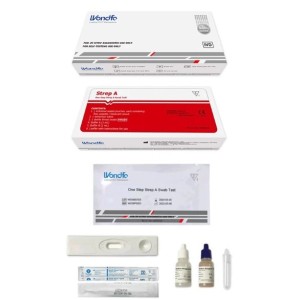Test one step strep a determinazione qualitativa antigeni streptococco a in tampone faringeo autodiagnostico wondfo