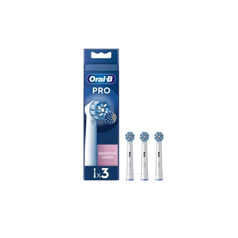 Oralb power refill eb60-3 sensitive clean 3 pezzi
