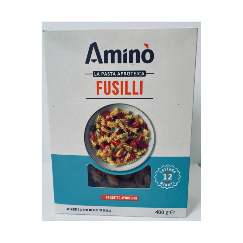 Amino la pasta aproteica fusilli 400 g Amino la pasta aproteica fusilli 400 g