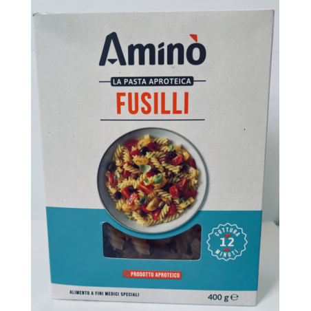 Amino la pasta aproteica fusilli 400 g Amino la pasta aproteica fusilli 400 g