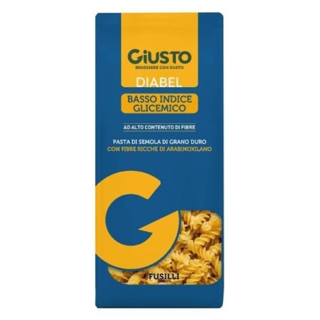 Giusto diabel basso indice glicemico pasta fusilli 400 g Giusto diabel basso indice glicemico pasta fusilli 400 g