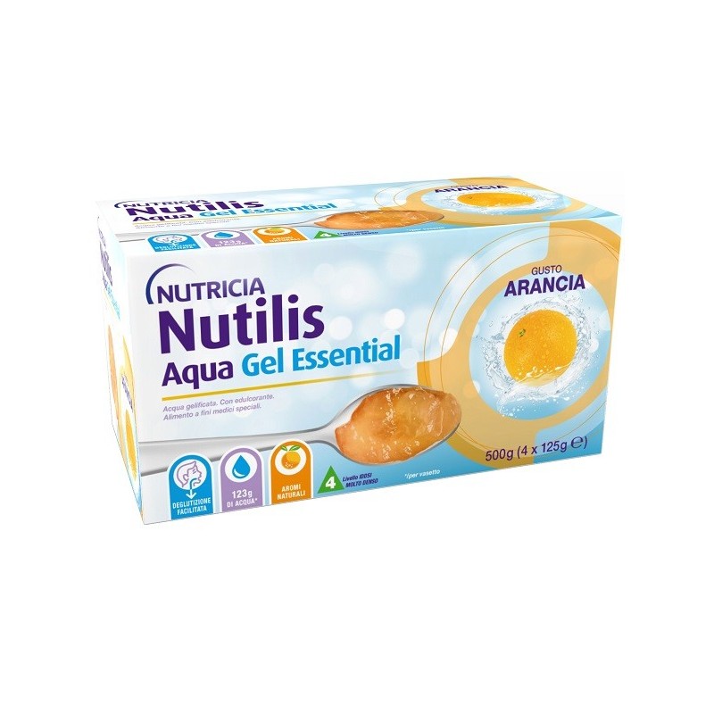 Nutilis aqua gel arancia 4 pezzi da 125 g