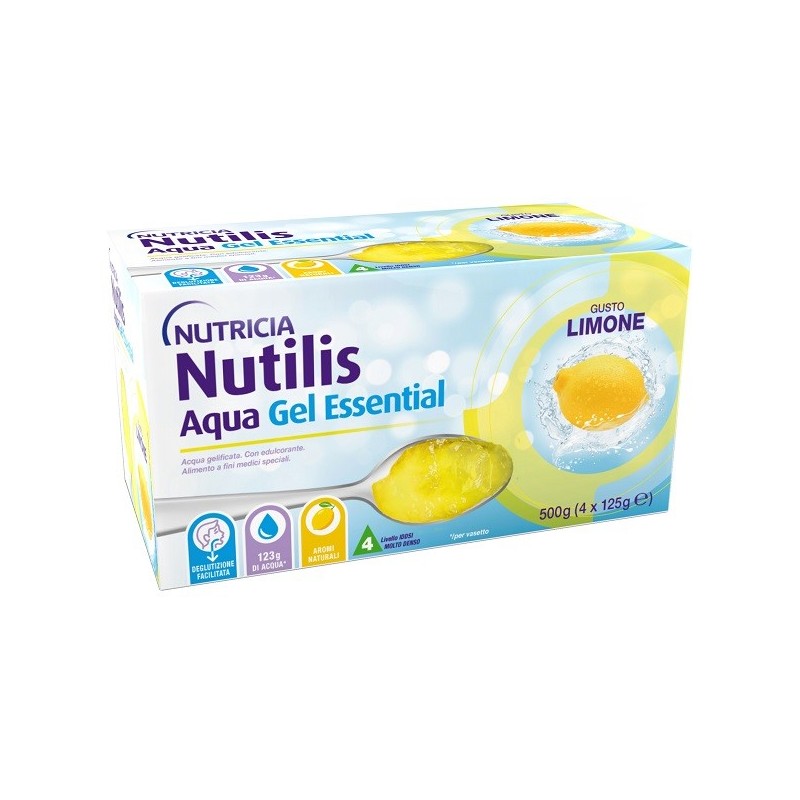 Nutilis aqua gel limone 4 pezzi da 125 g