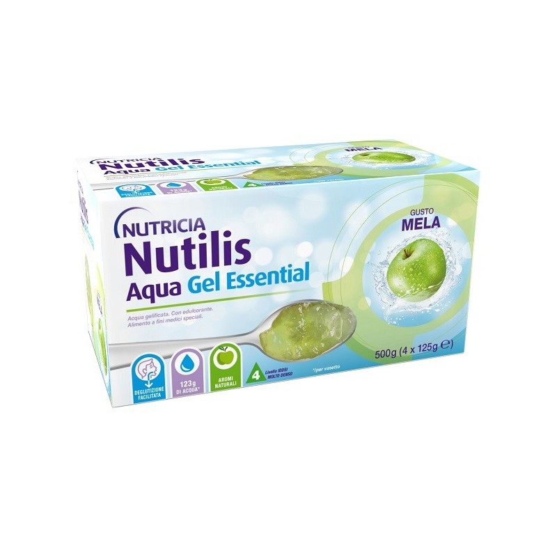 Nutilis aqua gel mela 4 pezzi da 125 g