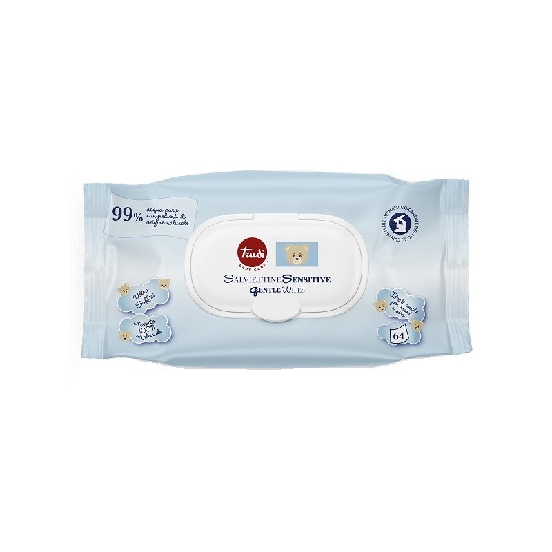 Trudi baby care salviettine sensitive 64 pezzi