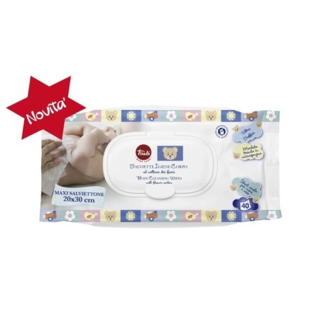 Trudi baby care salviettine igiene corpo 40 pezzi