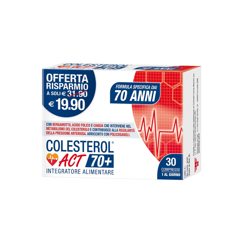 Colesterol act 70+ 30 compresse