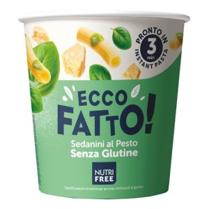 Nutrifree ecco fatto sedanini al pesto 70 g
