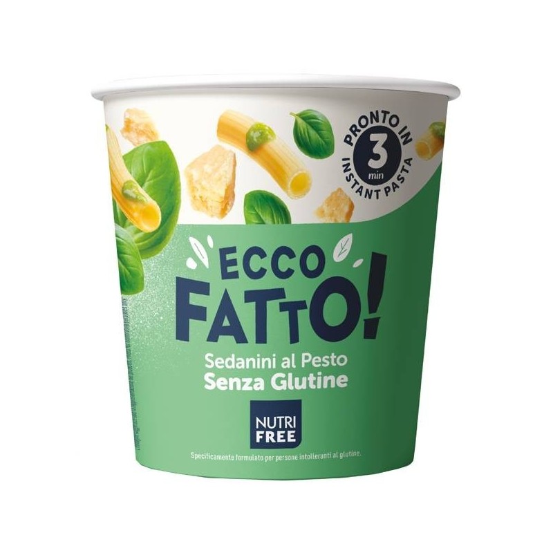 Nutrifree ecco fatto sedanini al pesto 70 g