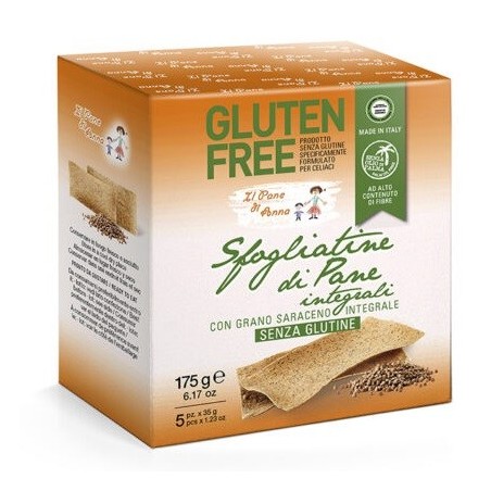 Il pane di anna sfogliatine pane integrale senza glutine 315g Il pane di anna sfogliatine pane integrale senza glutine 315g