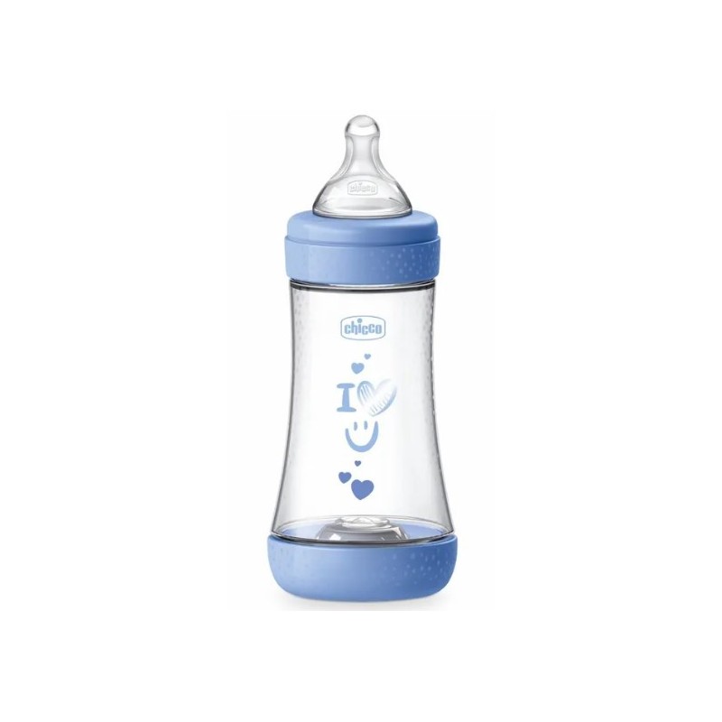 Chicco biberon p5 240ml med silicone boy