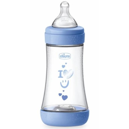 Chicco biberon p5 240ml med silicone boy