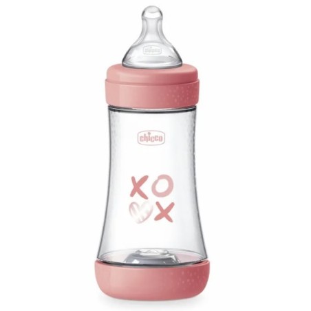 Chicco biberon p5 240ml med silicone girl