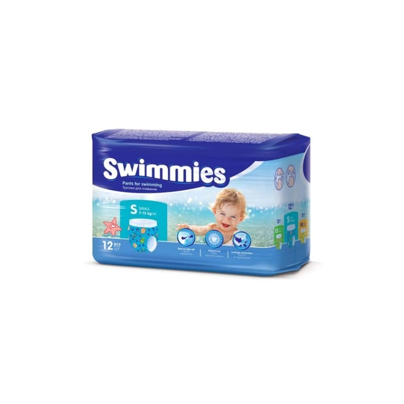 Swimmies pannolino pants sp small 12 pezzi