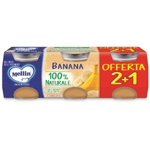 Mellin omogeneizzato banana 3 pezzi da 100 g
