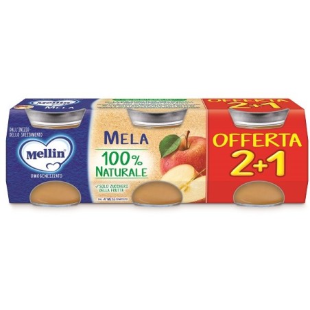 Mellin omogeneizzato mela 3pz da 100 g