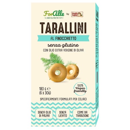 Foralle tarallini senza glutine finocchietto 6 bustine da 30g