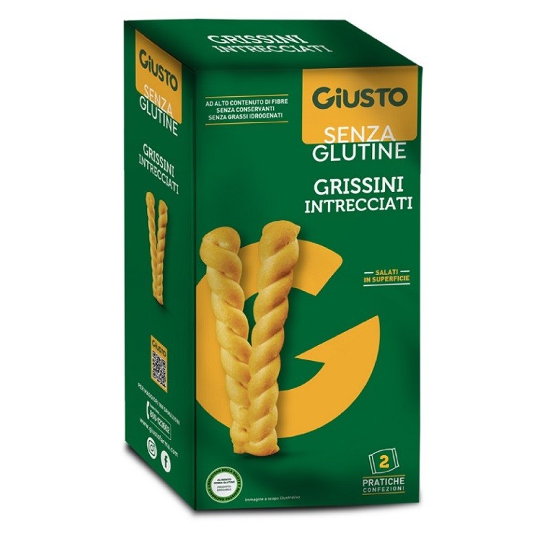 Giusto senza glutine intrecciati grissini 150 g