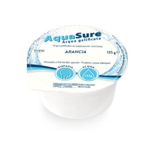 Aquasure acqua gelificata arancia edulcorata multipack 4 pezzi da 125 g