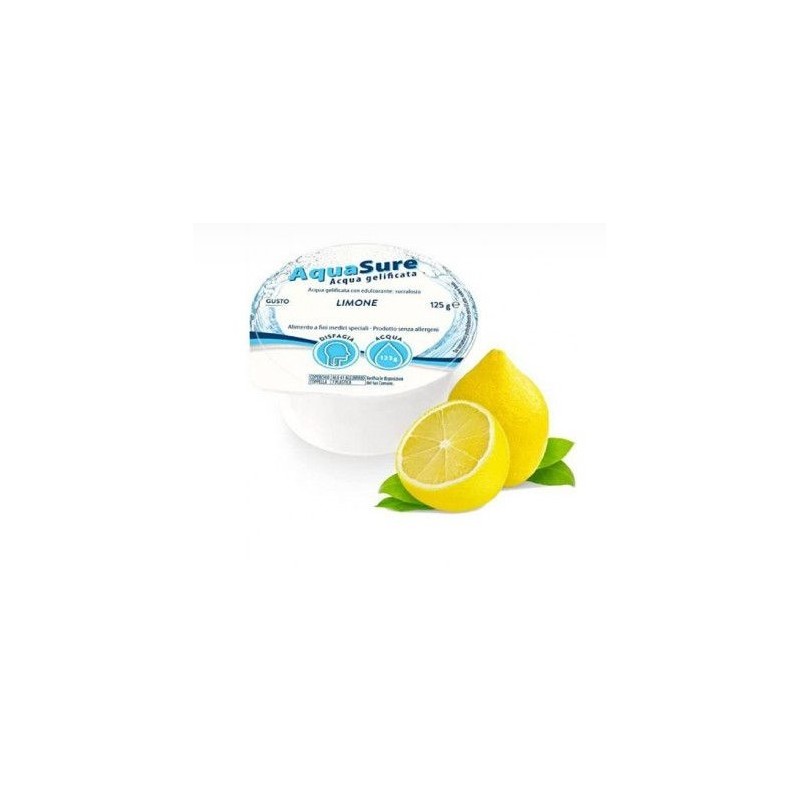 Aquasure acqua gelificata limone edulcorata multipack 4 pezzi da 125 g