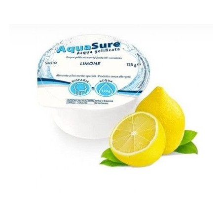 Aquasure acqua gelificata limone edulcorata multipack 4 pezzi da 125 g