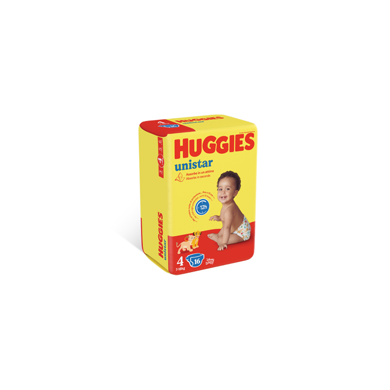 Huggies unistar base taglia 4 16 pezzi