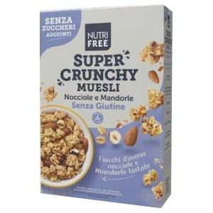 Nutrifree super crunchy muesli nocciole e mandorle senza zuccheri aggiunti 300 g