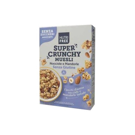 Nutrifree super crunchy muesli nocciole e mandorle senza zuccheri aggiunti 300 g