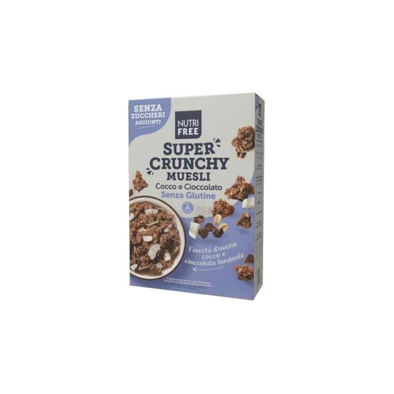 Nutrifree super crunchy muesli cocco e cioccolato senza zuccheri aggiunti 300 g