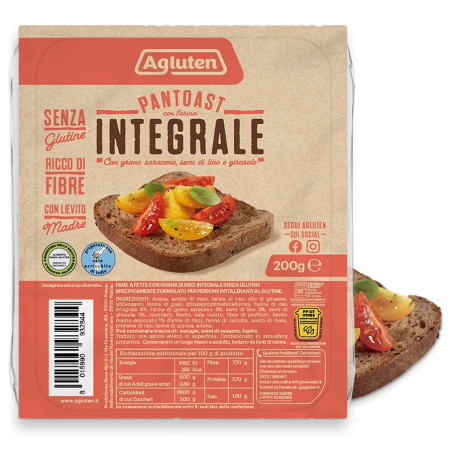 Agluten pantoast farina integrale 200 g