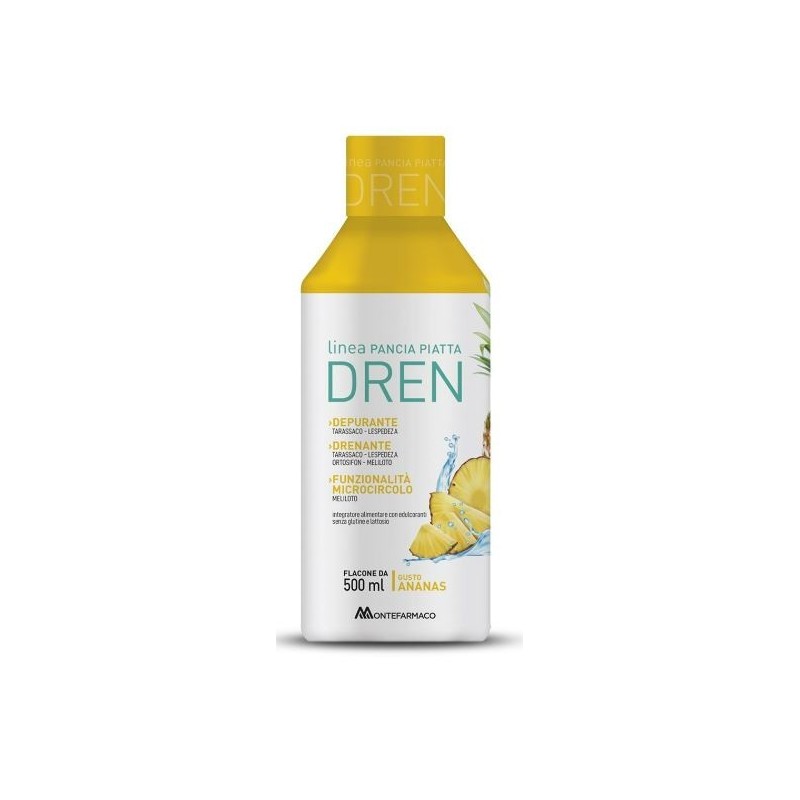 Pancia piatta dren 500 ml ananas