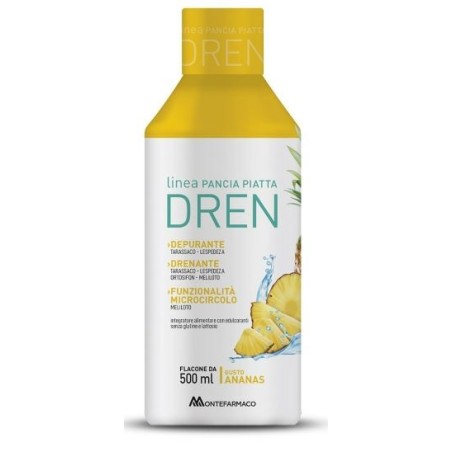 Pancia piatta dren 500 ml ananas