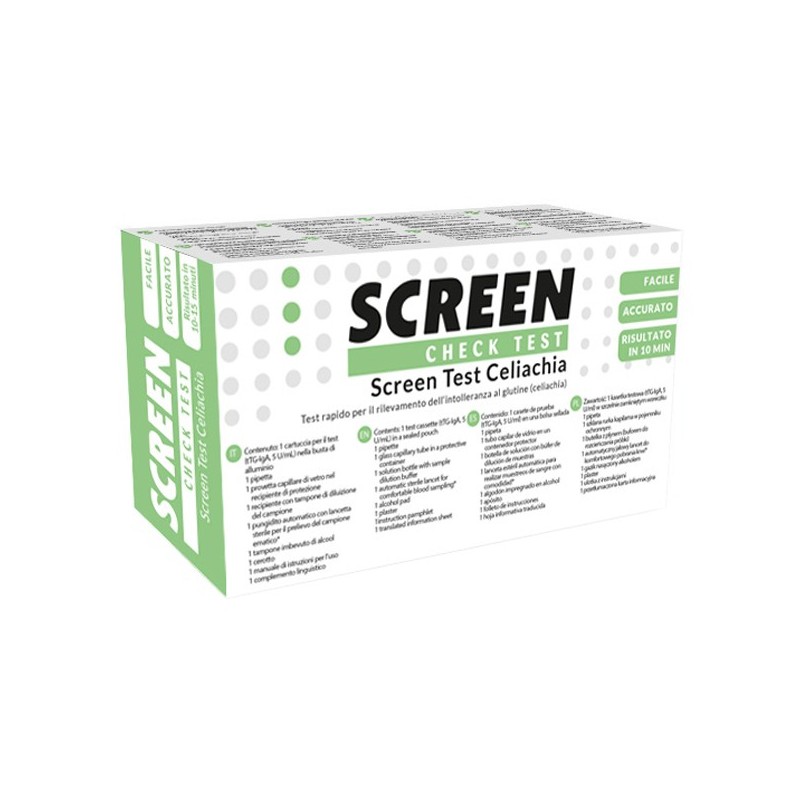 Screen test rapido screen test celiachia per rilevazione intolleranza glutine 1 pezzo