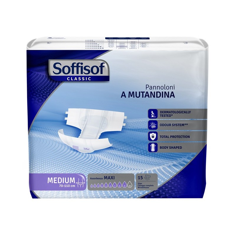 Pannolino mutandina soffisof classic maxi m 15 pezzi