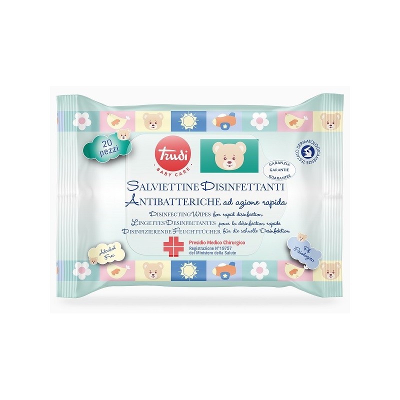 Trudi baby care salviettine disinfettanti pmc 20 pezzi